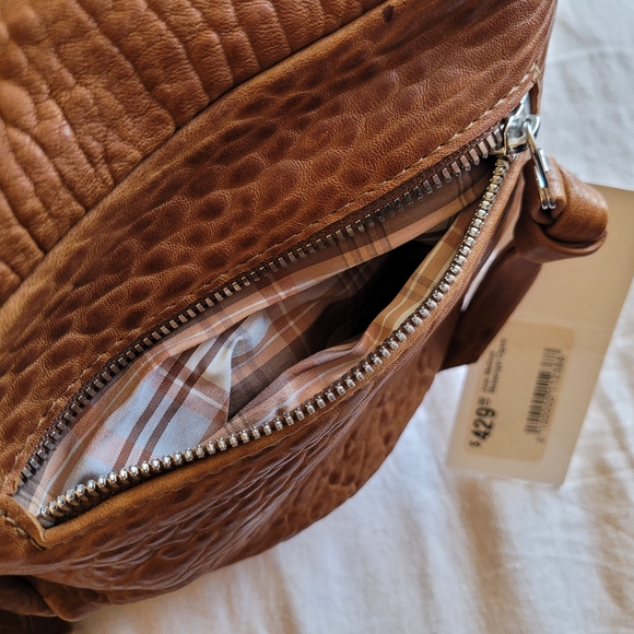 Textured Brown Crossbody Bag - Picture 7 of 11